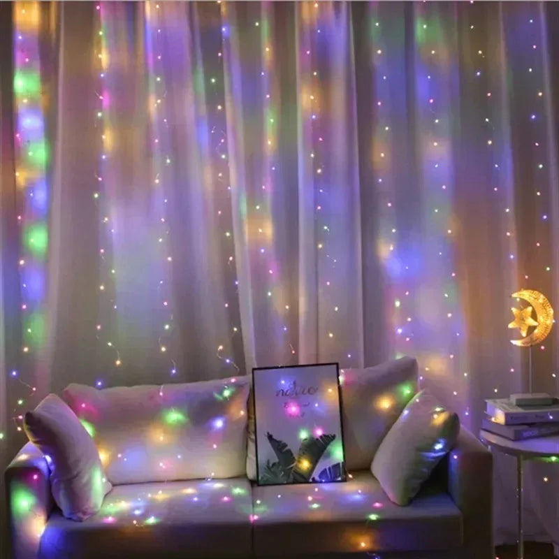 3Mx1M/2M/3M LED String Lights USB Fairy Lights Garland for New Year Wedding Festive Party Christmas Home Curtain Decoration