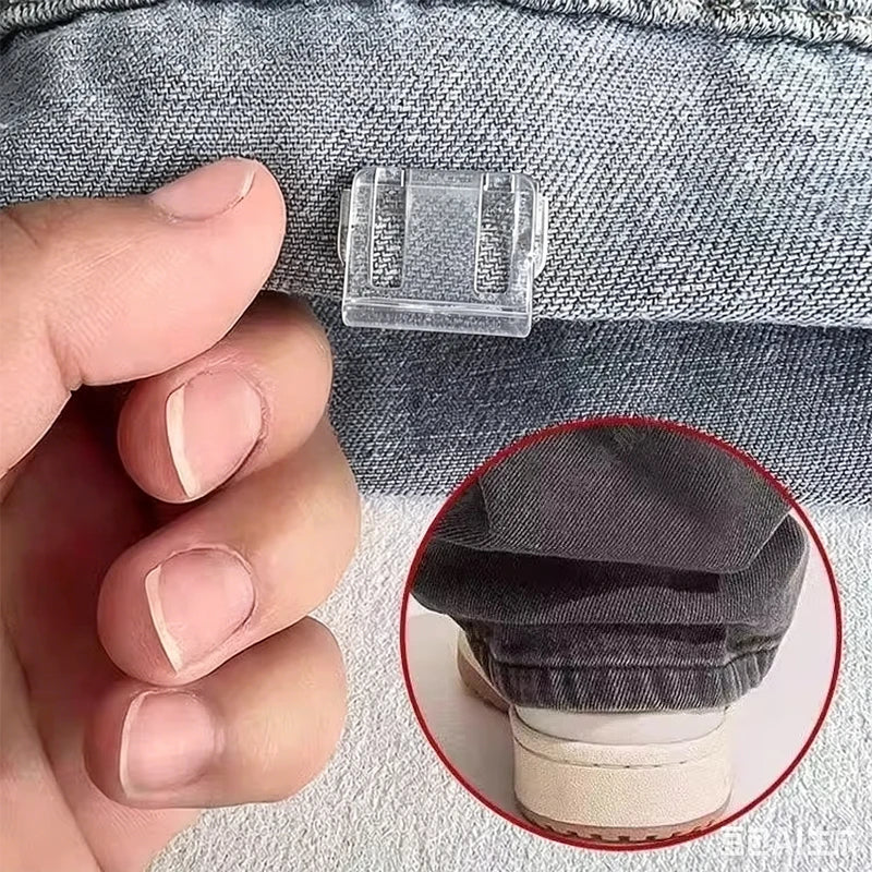 1~10PCS Invisible Leg Shortening Clip, Non-Slip Pants Edge Clip, Quick Fix Hem Clip, Hidden Pants Adjuster, Sewing Accessories